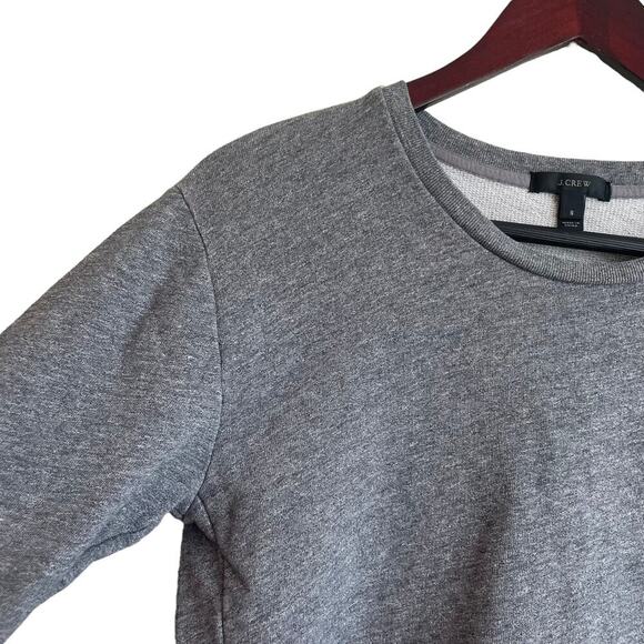 J Crew Sweatshirt Women S Gray Multi Media Casual Preppy Academia Relaxed Travel - Picture 5 of 9
